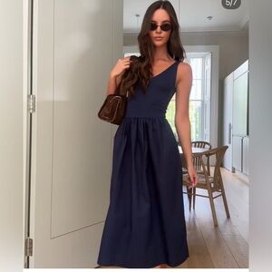 Rails Navy Midi Dress